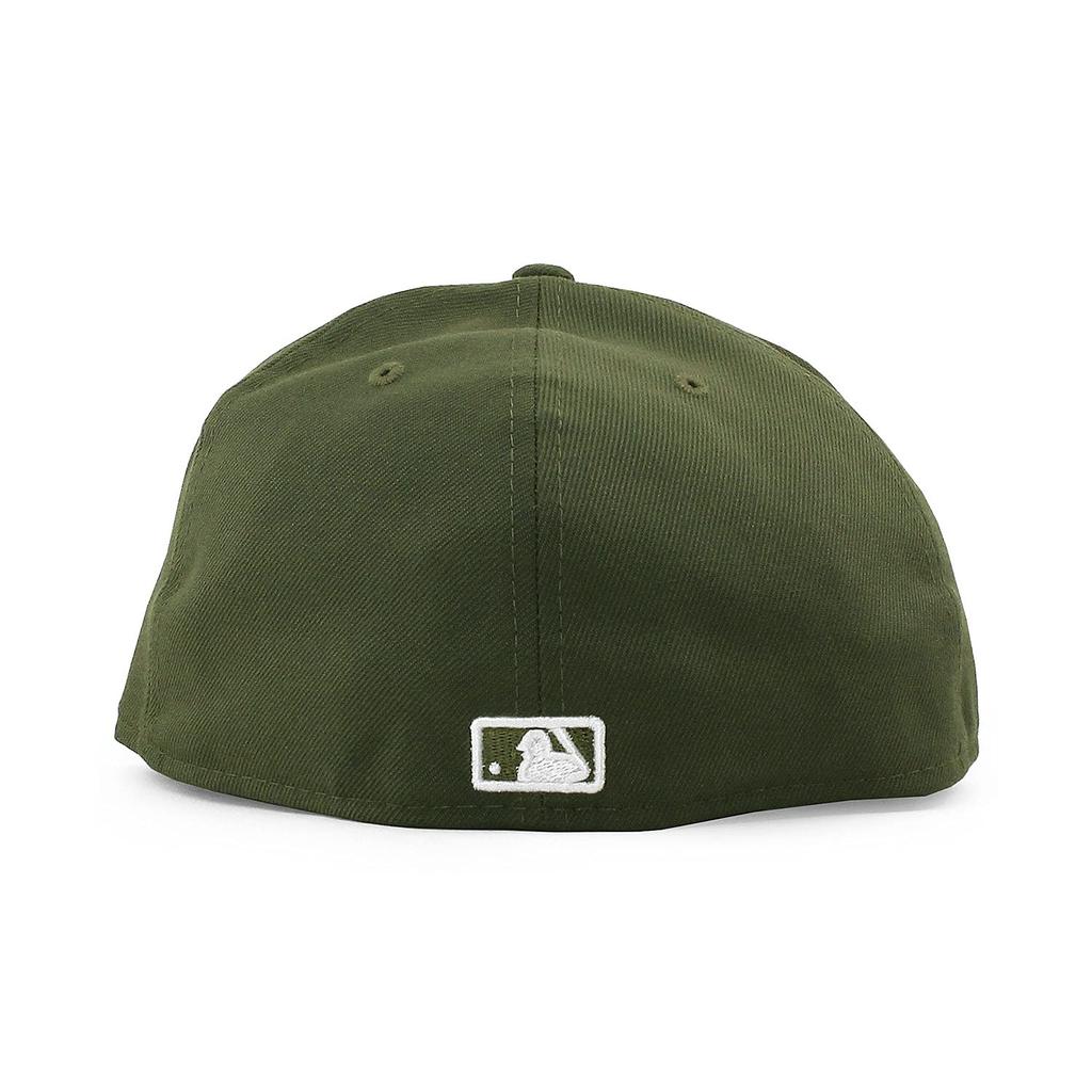 (Neue Ära) New York Yankees 59FIFTY [MLB 2T TEAM-BASIC FITTED CAP] NEW ERA NEW YORK YANKEES Olive OLIVE Major League 5950 (7-58 (ca. 60.6 cm))