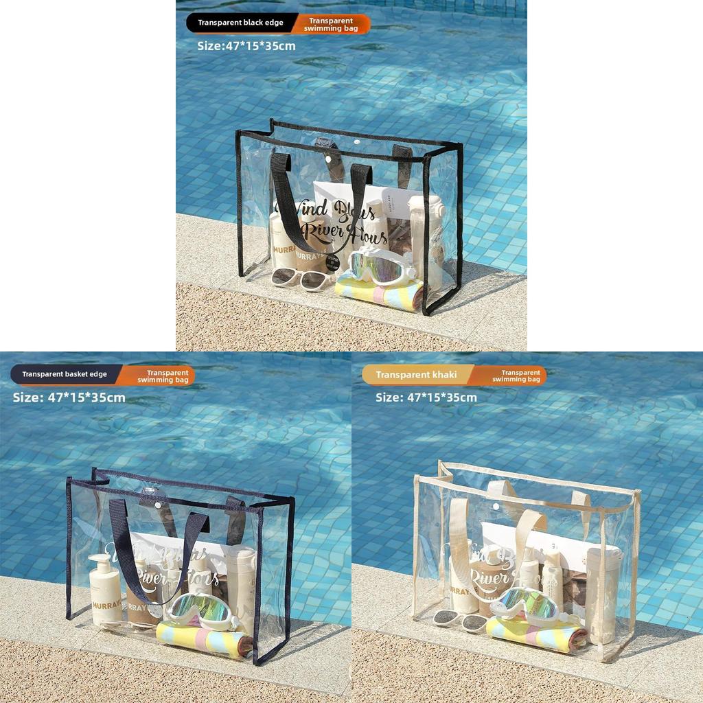 Large Capacity Pvc Swimming Bag Waterproof Tote For Travel And Beach Use