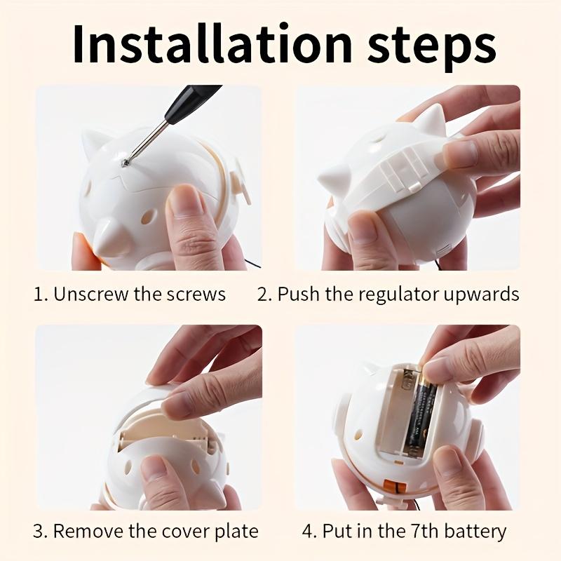 Automatic Cat Teasing Artifact, Intelligent Telescopic Cat Teasing Ball, Self-Hilarity, Electric Pet Toys, Hanging Cat Teasing Toys, Without Battery