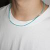 OURPIERRE LOVE SKINNY BEADS halsband HIMMELBLÅ (M)