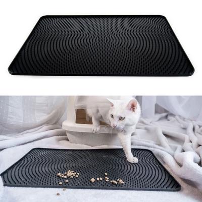 53*38cm Silicone Dog Cat Bowl Mat Non-Stick Pet Waterproof Food Pad Puppy Dogs Feeding Drinking Mat Easy Washing Placemat