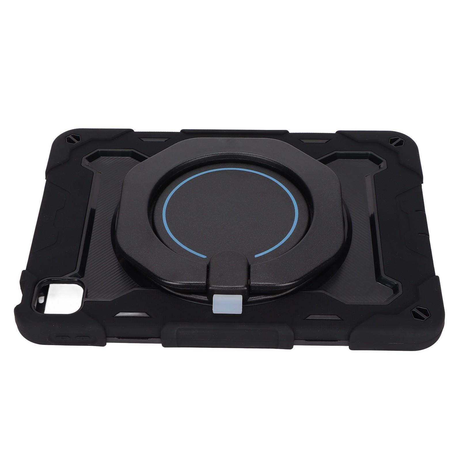 

Чехол для планшета iOS 11 дюймов, 3-слойный, ударопрочный, тонкий чехол для планшета с вращающейся на 360 градусов подставкой и плечевым ремнем чёрный