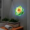 Glow-In-The-Dark Water Lily Toilet Sticker Pvc Self-Adhesive Removable Wall Sticker Car Bedroom Living Room Toilet Stickers