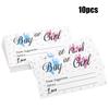 10Pcs Gender Reveal Voting Cards - Boy or Girl Prediction Game Cards for Baby Shower Party, Interactive Guess Baby Gender