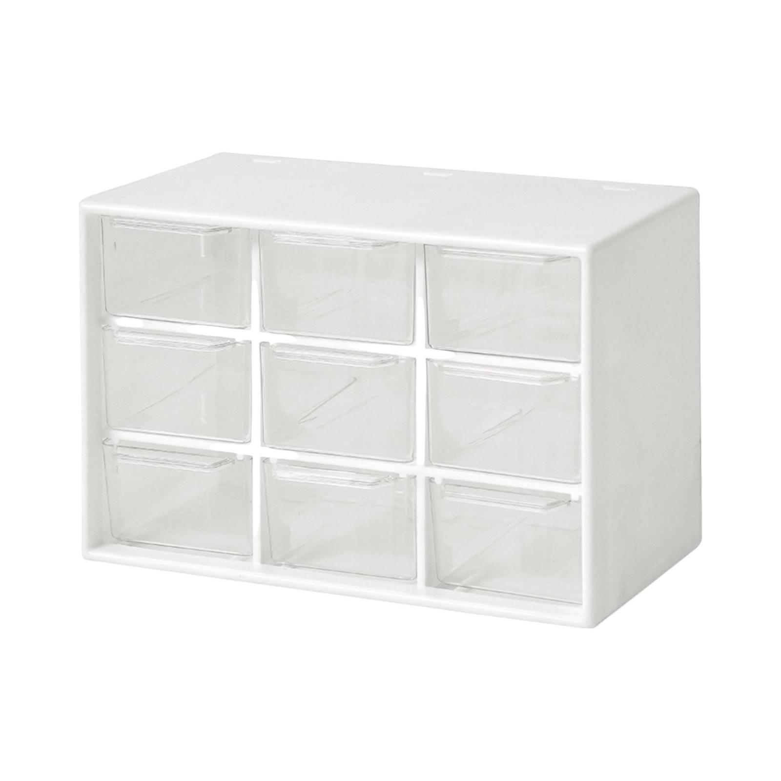 

Nine-grid Drawer Storage Box For Cosmetics And Jewelry Storage One Size білий