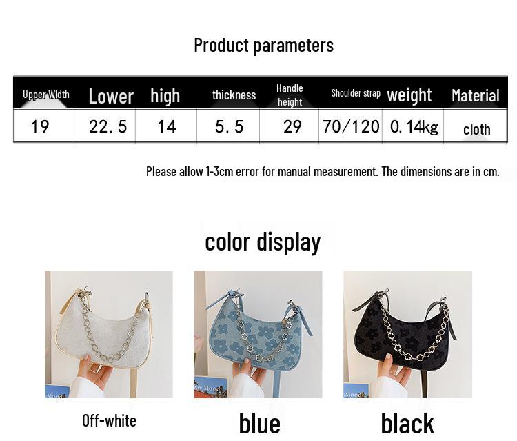 Women's 2023 Trendy Retro Crossbody Baguette Bag – Lace Knit Fabric