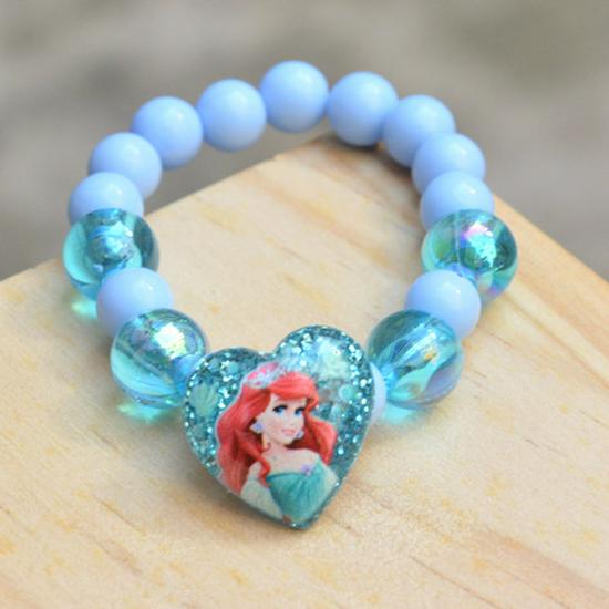 Colorful Sparkle Bead Bracelet for Kids - Princess Jewelry Gift