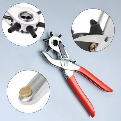 Müheloses DIY Legierungs-Lochmaschinen-Set: Ideal für die Herstellung professioneller Gürtel, Uhren und Lederwaren; Präzision zu Hause!