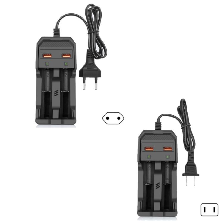 2 Slot USB Battery Charger 18650 Batteries Charging Case Portable For 26650/21700/18650/18500/16340/14500 Batteries