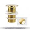 Bathroom Basin Sink Sewer Pop Up Drain Filter Waste Stopper Bathroom Kitchen Faucet Accessories Brass Matt Black Gold