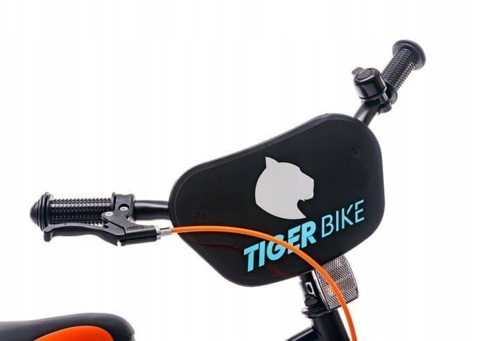 Children's Bicycle 14 Inches For a Boy Guide Side Wheels Bell Tiger Bike Black Orange Sun Baby