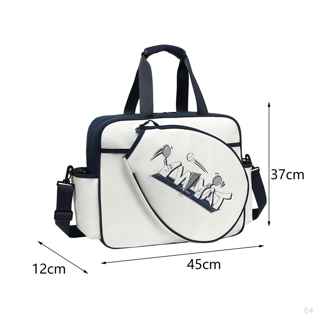 Tennis Bag Badminton Lightweight Carrying Storage Portable Professional Practical Large Capacity