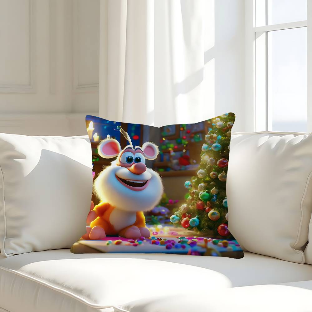 Cute Cartoon B-Booba Pillow Case Removable Washable Cushion Cover – All-Season Soft Linen