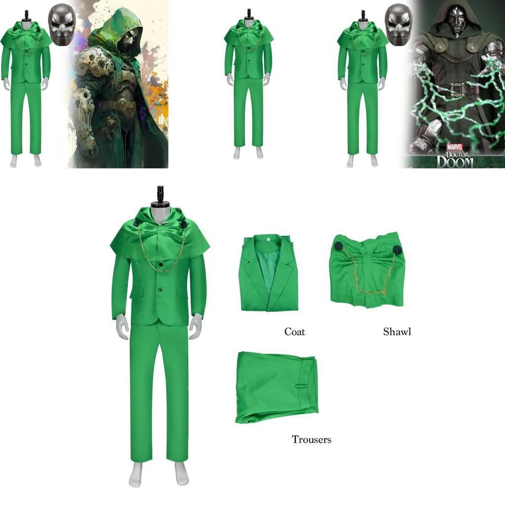 Avengers 5 Dr. Disastrous Zelený oblek s maskou na cosplay party