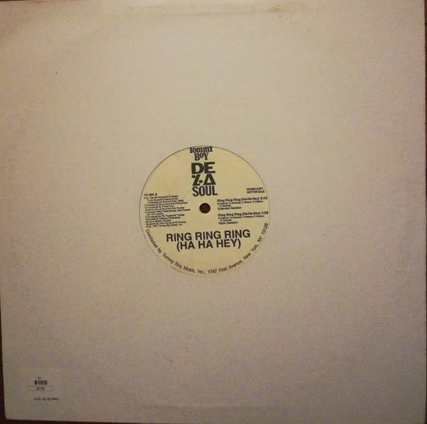 12inch Record DE LA SOUL  Ring Ring Ring Ha Ha Hey TE965PROMO Tommy Boy 1991 US Rap  HipHopRB Used