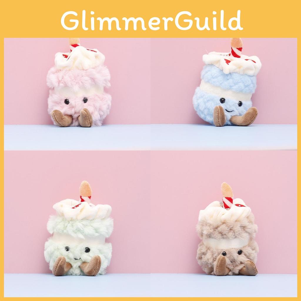 Lovely Cake Birthday Plush Toy In Multiple Color Great Children Gift Birthdays