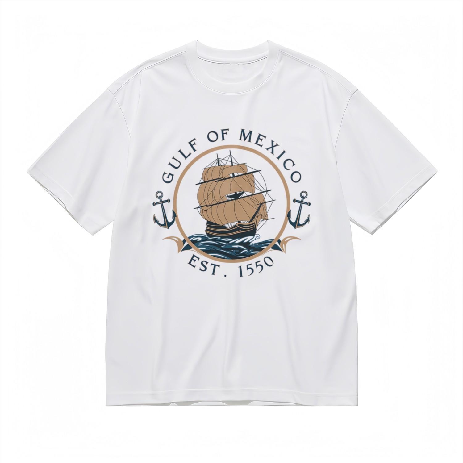 Men s Fashion Slight Stretch Classic T-Shirt Mens Womens Tees Top Sailboat and Anchor Design Tee XL