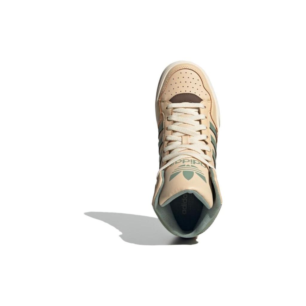 Adidas Originals Extaball Comfortable Durable High-Top Skate Shoes Unisex Sneakers Brown Green ID1132