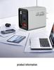 65W GaN Fast Charger with Digital Display, Retractable Type-C Cable, and Multi-Port Compatibility for Apple and Android Devices.
