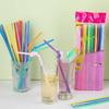 Individually Wrapped Bendable PLA Straws - Food Grade, Degradable, Color Options