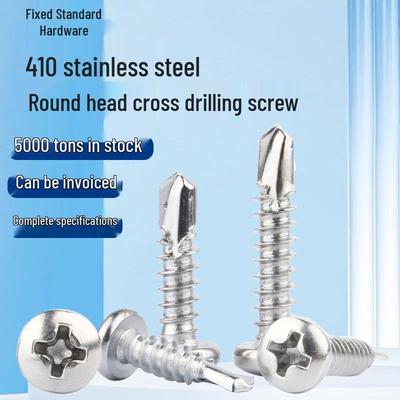 410 Stainless Steel Phillips Pan Head Self-Drilling Self-Tapping Screws M2.9-M6.3