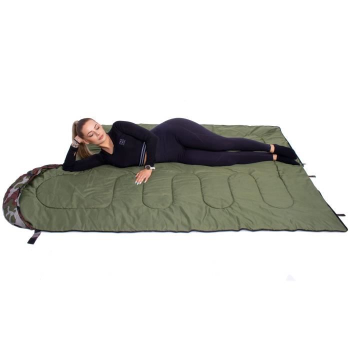 Sac de couchage - SPRINGOS - Momie - 100% polyester - Camping - Multicolor