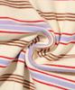 TAILOR STUDIO Authentic Soft Logo Stripe T-Shirt (Ivory/Purple)