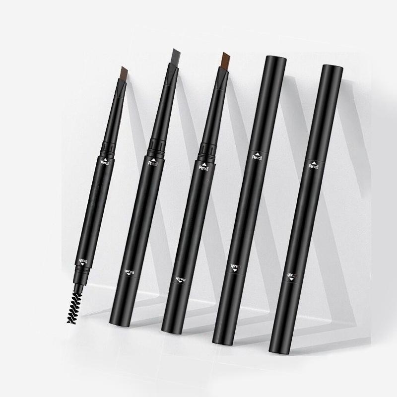 1PC Double-Ended Automatic Rotating Eyebrow Pencil: Waterproof, sweatproof, long-lasting, no makeup fading, beginner eyebrow pencil