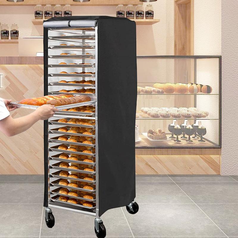 Wasserdichte Staubdichte Kuchenständer Abdeckungen: Einzeltür-Schutzhüllen für Kuchenständer-Racks Oxford-Stoff Brotkorb-Abdeckung