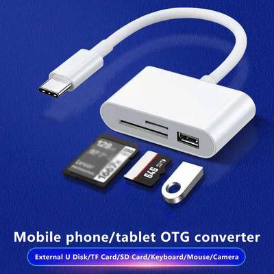 USB C To TF Card Reader, Micro TF Card Reader Adapter,Type C Memory Card Reader for MacBook & Pad Pro and More USB C Device