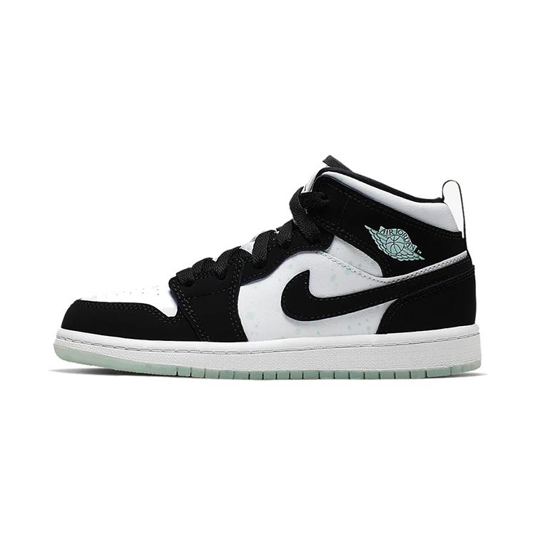 Jordan 1 Mid White Black Teal Tint PS BQ6932-103 11C