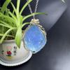 Handmade Copper Wire Aquamarine Pendant: Trendy, Personalized, Multi-Color Raw Stone