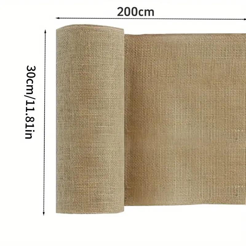 1pc Garden Jute Wrap Durable Jute Fabric Wrap Waterproof Bark Protector For Winter Tree Trunks Plants Gardening Accessories