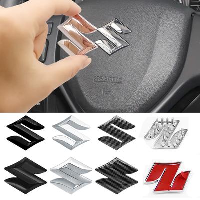 ABS 45mm 49mm 50mm Auto Lenkrad Logo Abzeichen Aufkleber Decal Innenraum Zubehör Für Suzuki Swift SX4 Grand Vitara Baleno Jimny