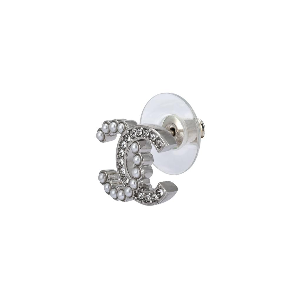 CHANEL Stud Earrings Women's Silver ABD478-B16782-NY391