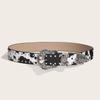 Vintage Rivet Waist Belt Gothic Y2k Waist Belt Fashion Leopard Print Belt  Party