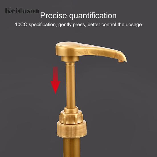 8Pcs Easy to Use Detachable PP Plastic Syrup Dispenser Sugar Press Bottle Pump Head Kitchen Supplies