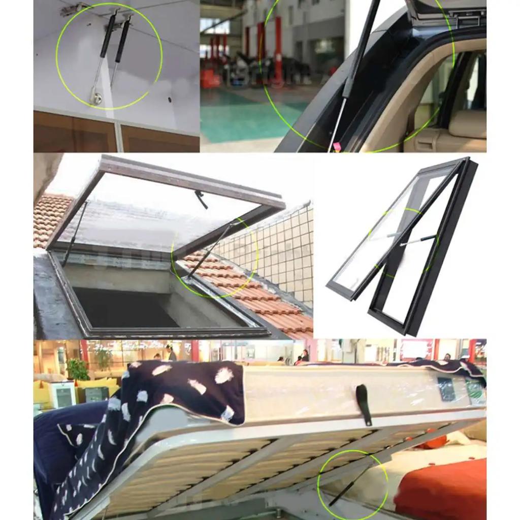 2pcs 350-900N 500mm Car Gas Strut Bars Gas Spring Hood Support Rod Shock Lift for RV Bed Window Bus Caravans