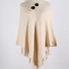 Streamer Style Fringe Knit Shawl: Spring-Autumn Design, Personalized Cape Top, Warm Fringe Outer Layer