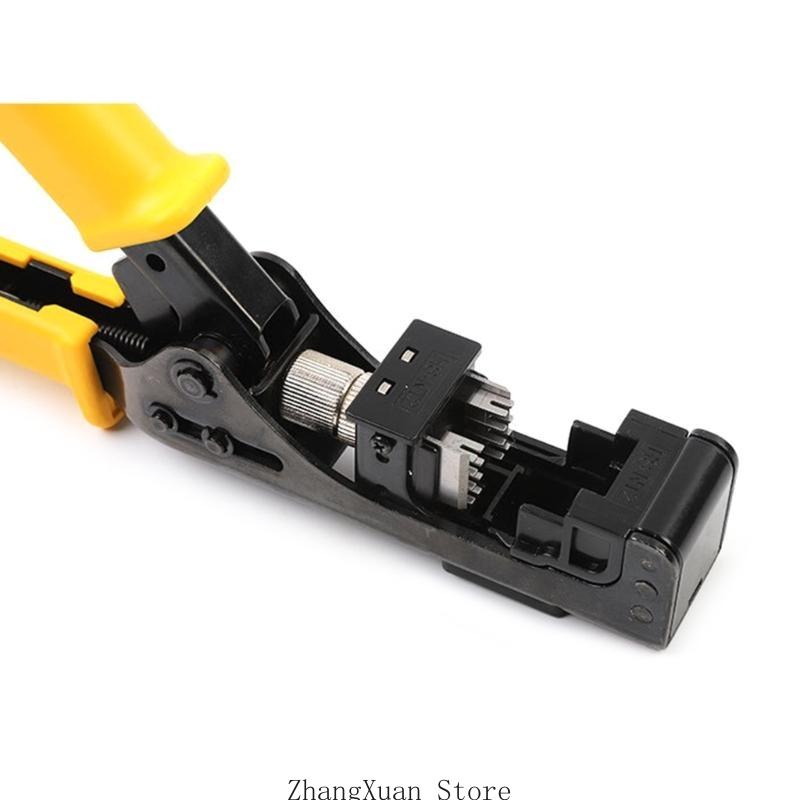 

180° Module Wire Cutter RJ45 Cable Frame Wire Cutter Crimper For CAT5 CAT6 UTP Jacks Wire Crimping Tool 3XUF CN