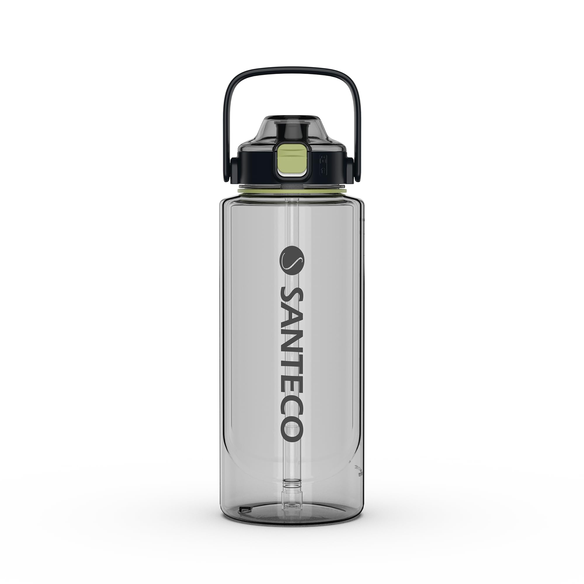 

SANTECO Water 2 with Direct Easy to with Carry ERIE Plastic Cup Series Bottle, 2000ml, Liters, BPA-Free, Straw, Drinking, Ultra-Lightweight, Portable,