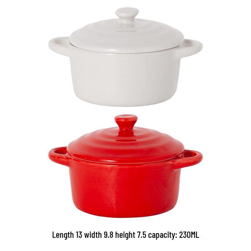 Microwave & Oven Safe Ceramic Stew Pot with Lid