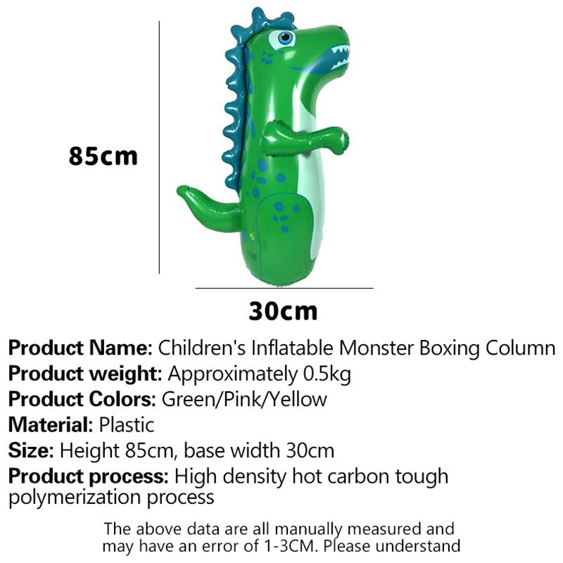 Opblaasbare Tuimelaar Speelgoed Grote Dinosaurus Staande Bokszak Jongens Spellen Sport Stressverlichting Speelgoed Kind Montessori Plezier Puzzelspeelgoed
