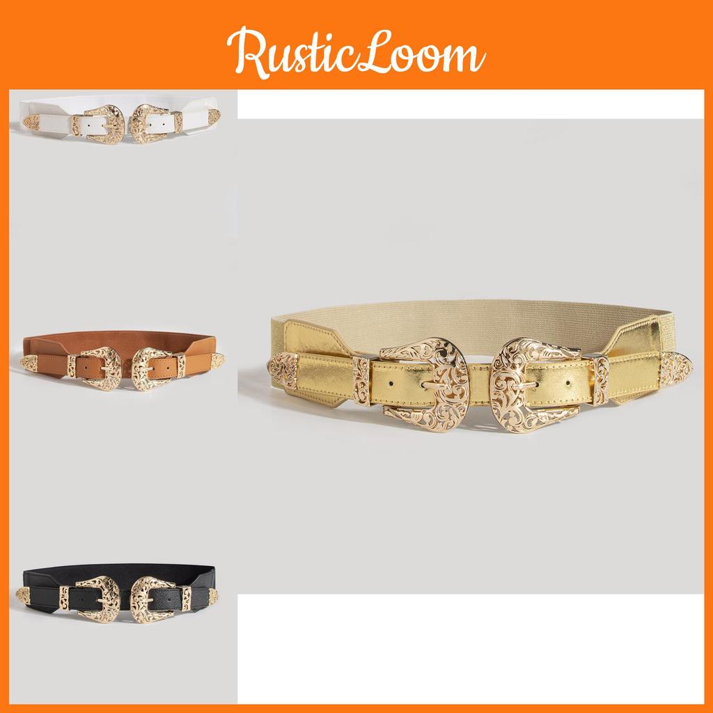 Fashionable Denim Waist Belt With Metal Buckle For Women Casual And Party Outfits