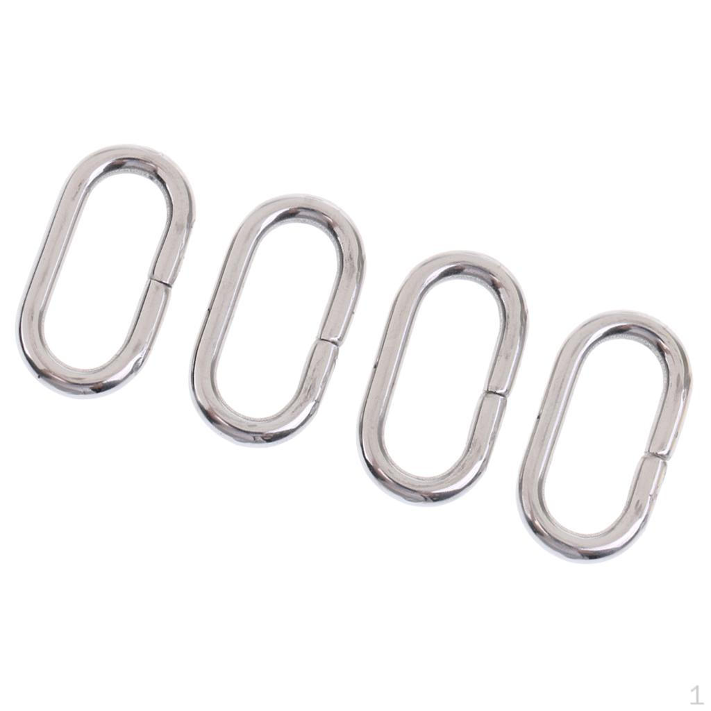 

4pcs Stainless Steel Rings/Loop/Holder Nylon Watch DIY 20mm