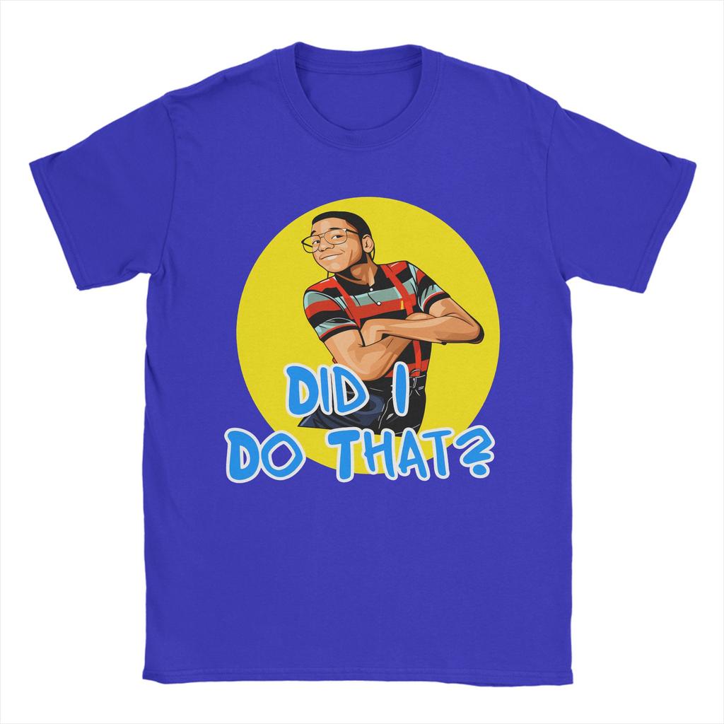 Steve Urkel Family Matters Did I Do That T-Shirt Strand Baumwoll-T-Shirts Für Paare Hippie-T-Shirt Kurzärmelig Y2K Lustige Kleidung