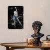 Vintage Metal Wall Art Retro Car Model Decor 7.9x11.9 Inch - Easy To Hang Ideal Gift For Home Bar Cafe Garage