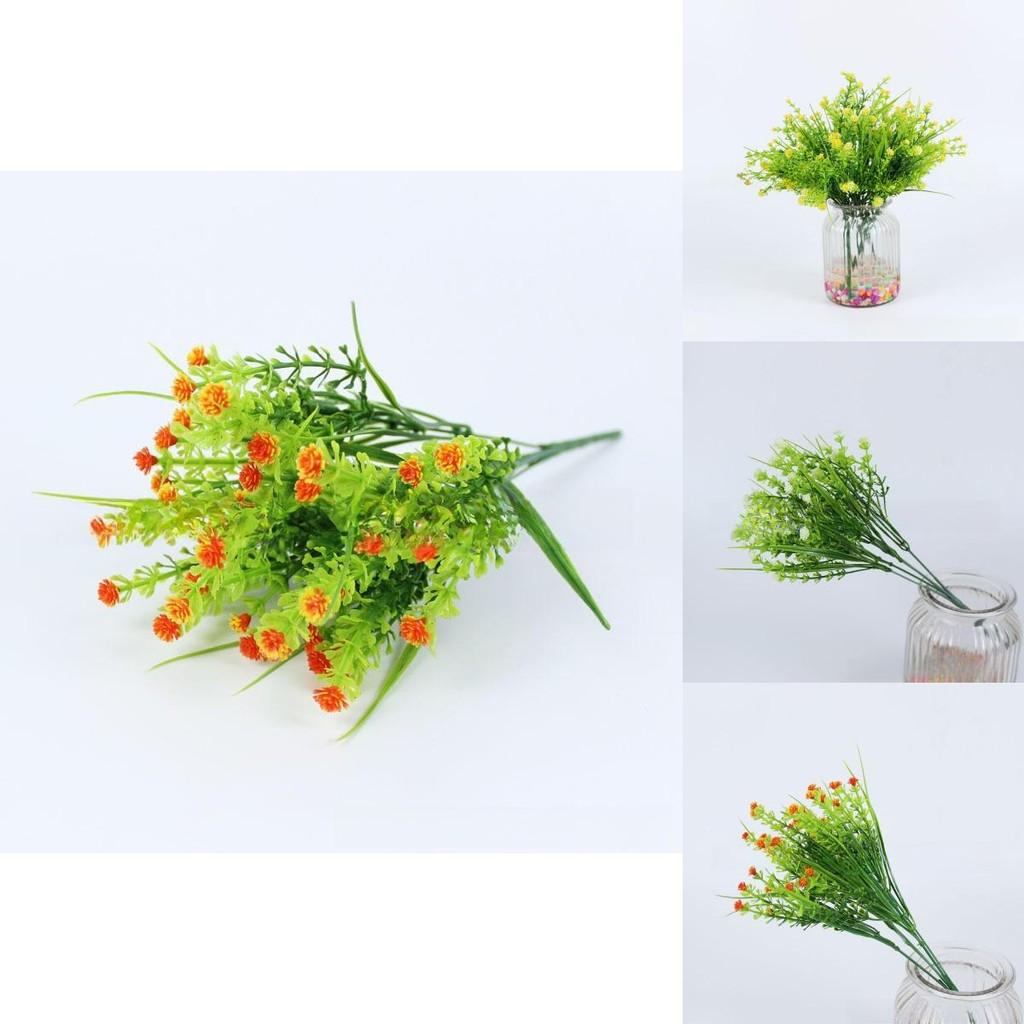 Plastic Water Grass And Gypsophila Paniculata For Indoor Garden And Balcony Decor
