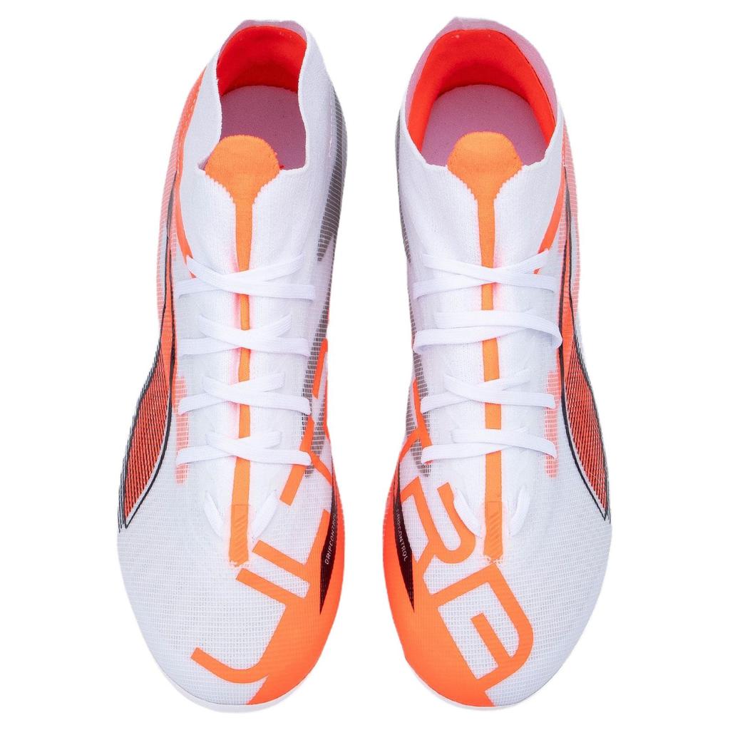 Puma ULTRA 5 MATCH+ Soccer Shoes Men's White Orange 108356-01