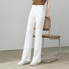 111% linen wide-leg pants for women, summer thin cooling high-waist loose casual pants, women's long pants, old money style linen pants